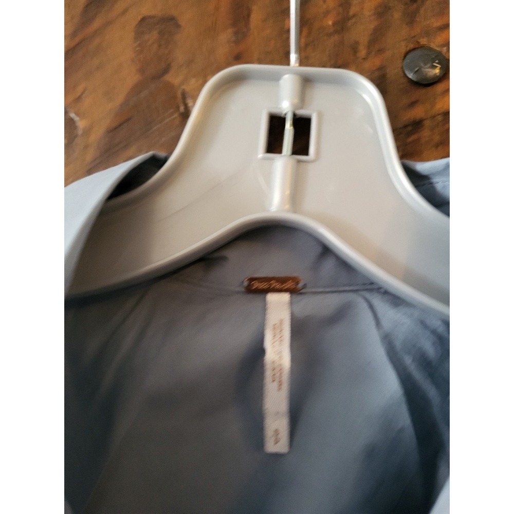 Free People ‘Brown Eyed Girl’ Poplin Blue Blouse ~ EUC 💜 - Picture 5 of 7